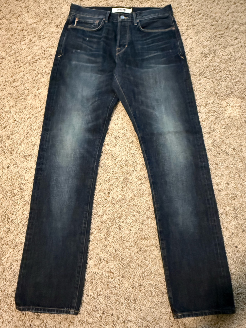 Lucky Brand Men’s Slim Straight Dark Blue Jeans